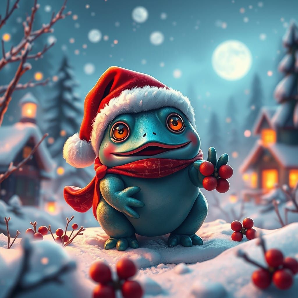 Winter Wonderland Christmas Kappa in Bold Unreal Engine 5 Ae...