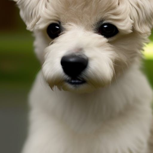 Adorable Furry Dog Generated by AI