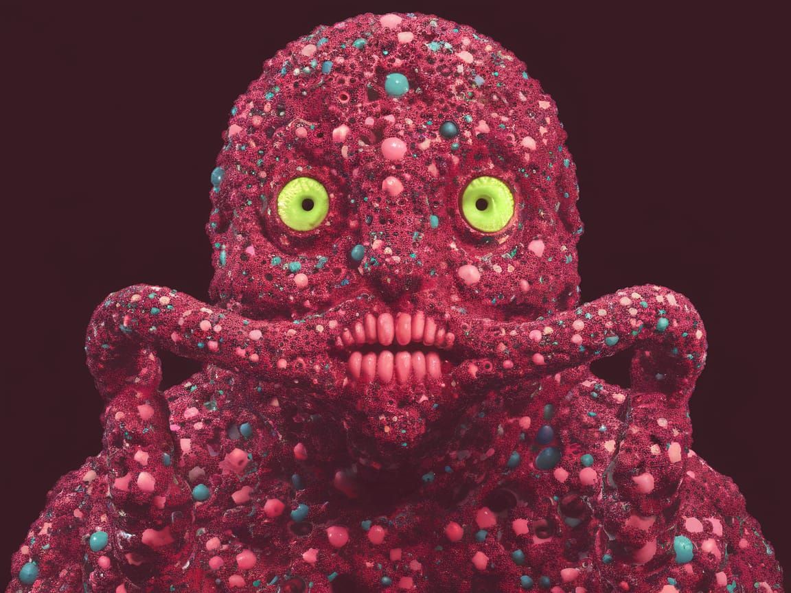 Fractal Lovecraftian Entity Traps Souls in Psychedelic Vorte...