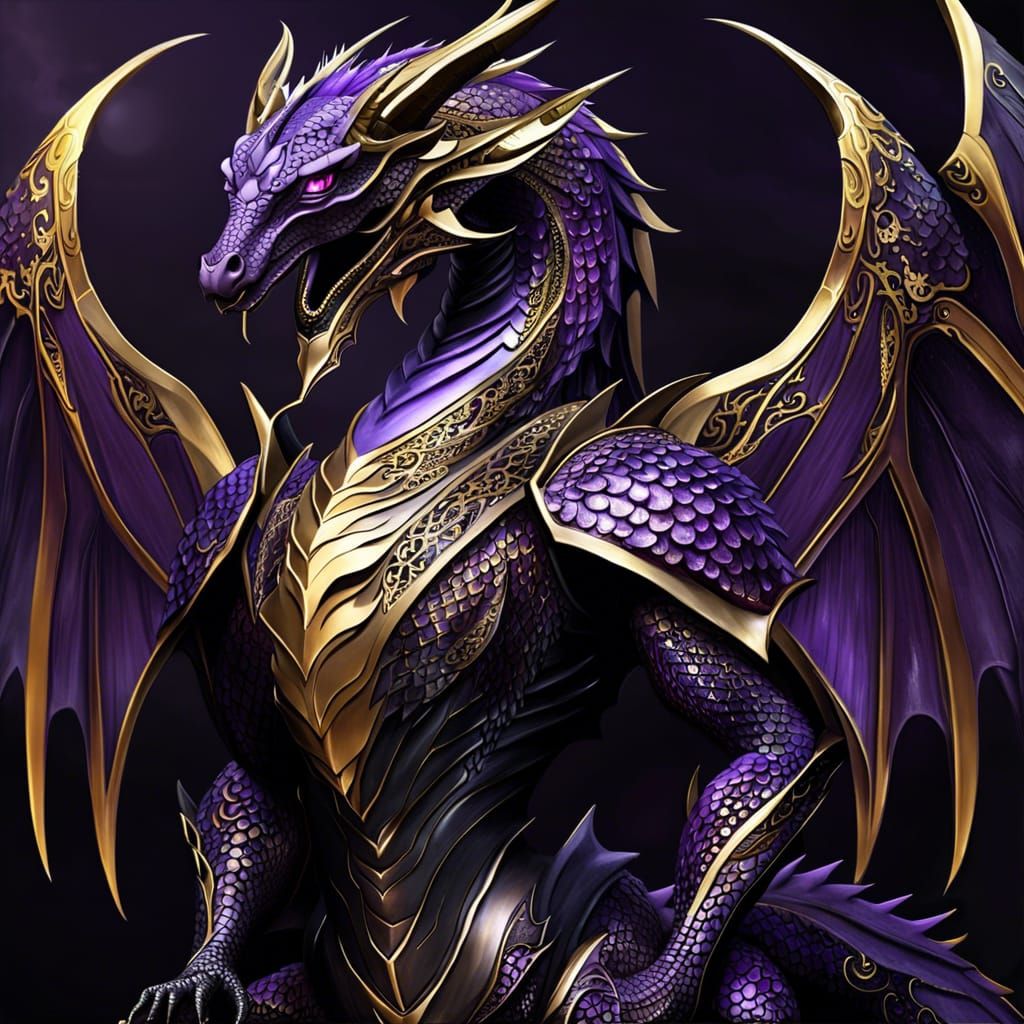 Purple Armored Dragon