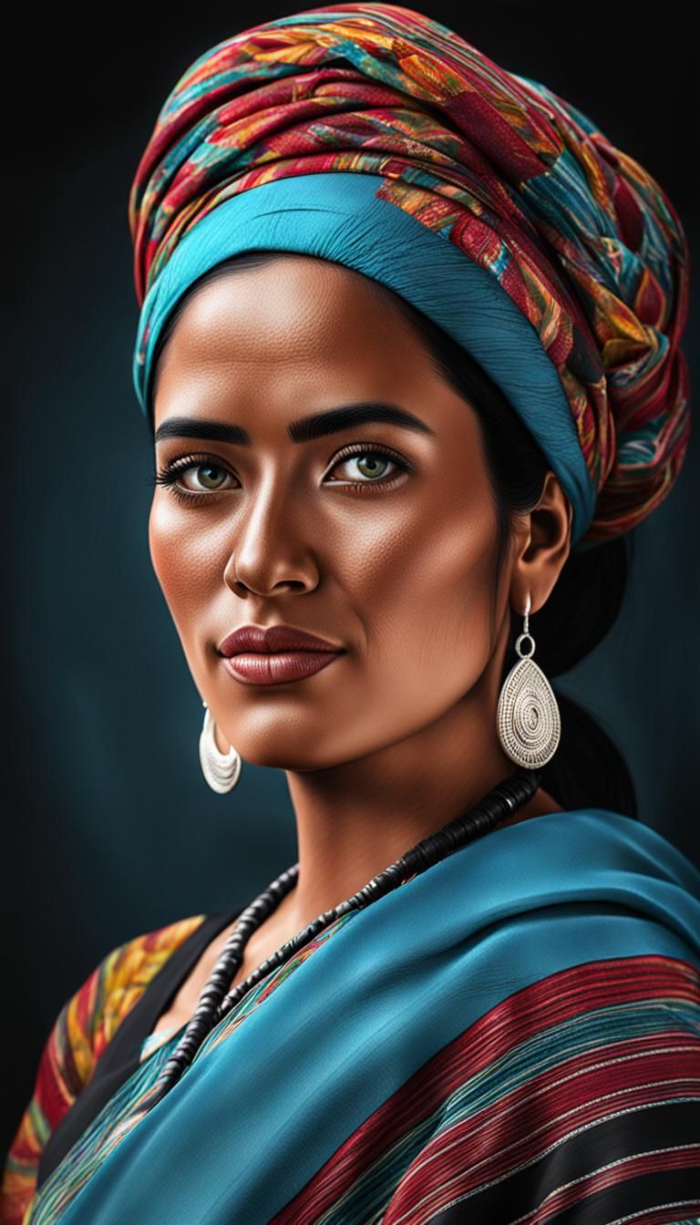 Photo-Realistic Portrait of a Guatemalan Woman