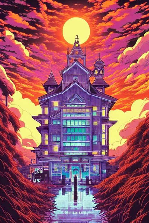 Ghostly Diamond Anime in Ghibli Style