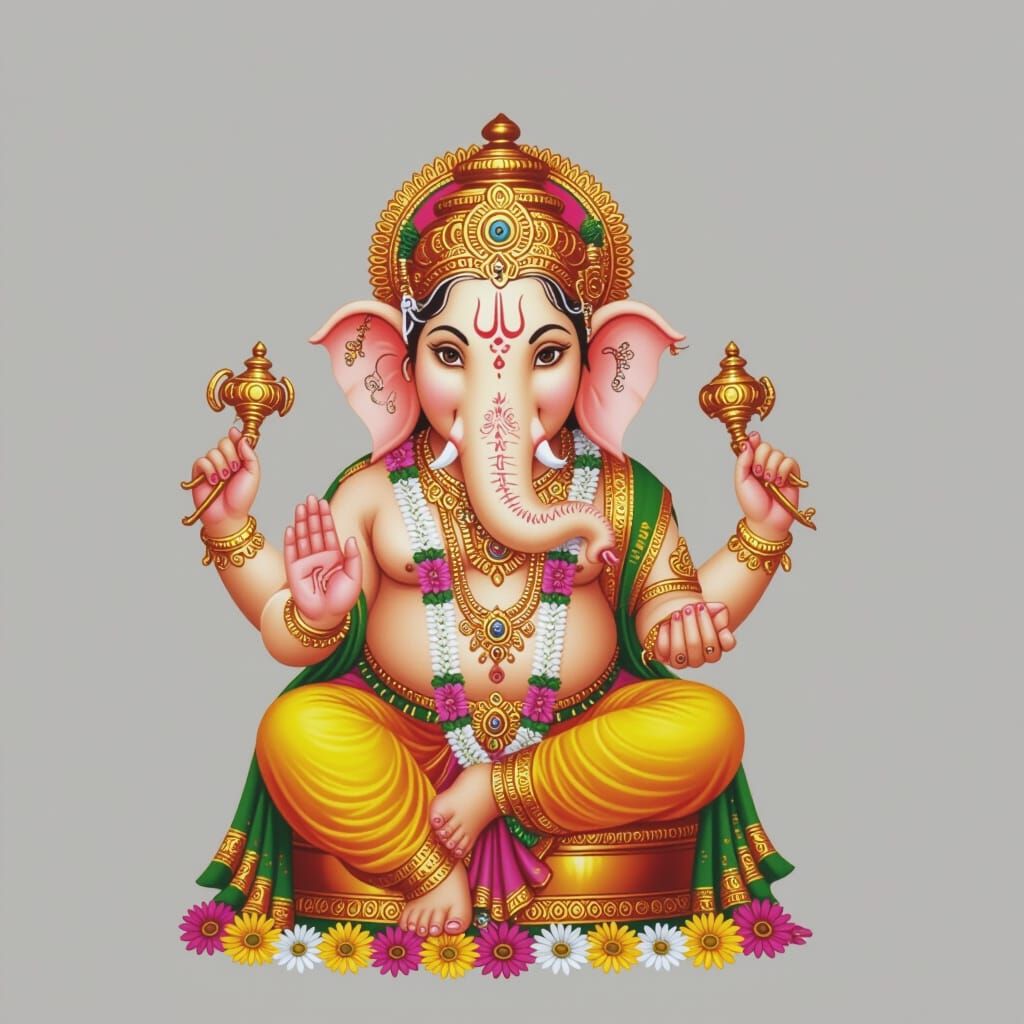 Ganesh Chaturthi Festival Celebration Image
