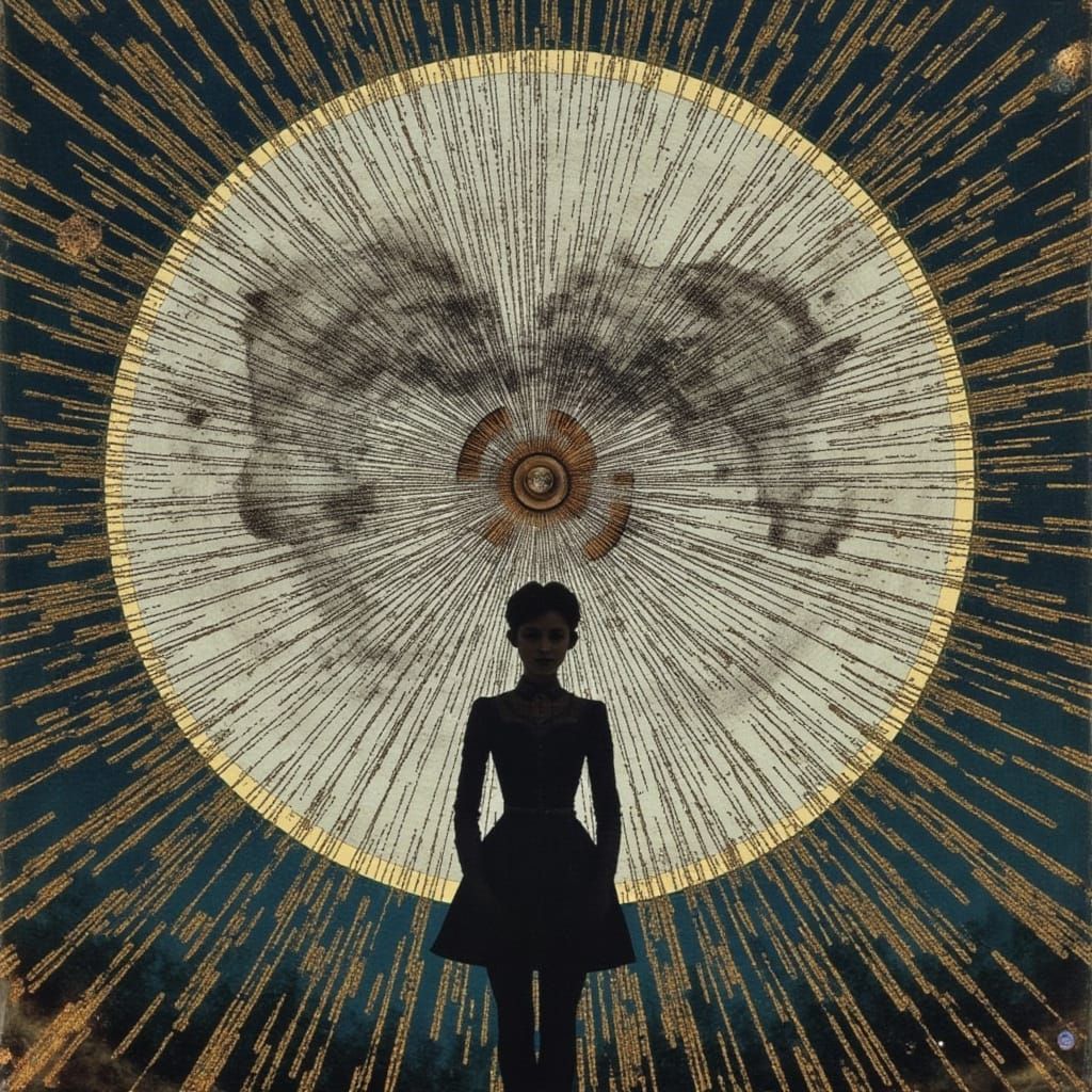 Lunar Collage Inspired by Icelandic Art