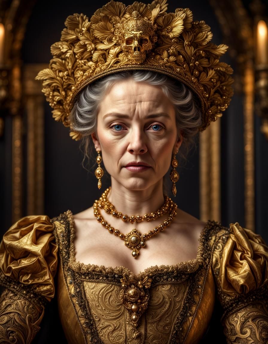 Renaissance Portrait of Madame of Gold