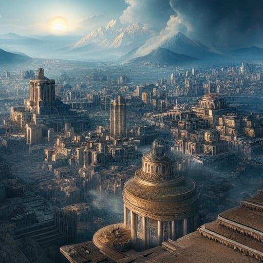 Olympus City of Gods: Digital Matte Painting