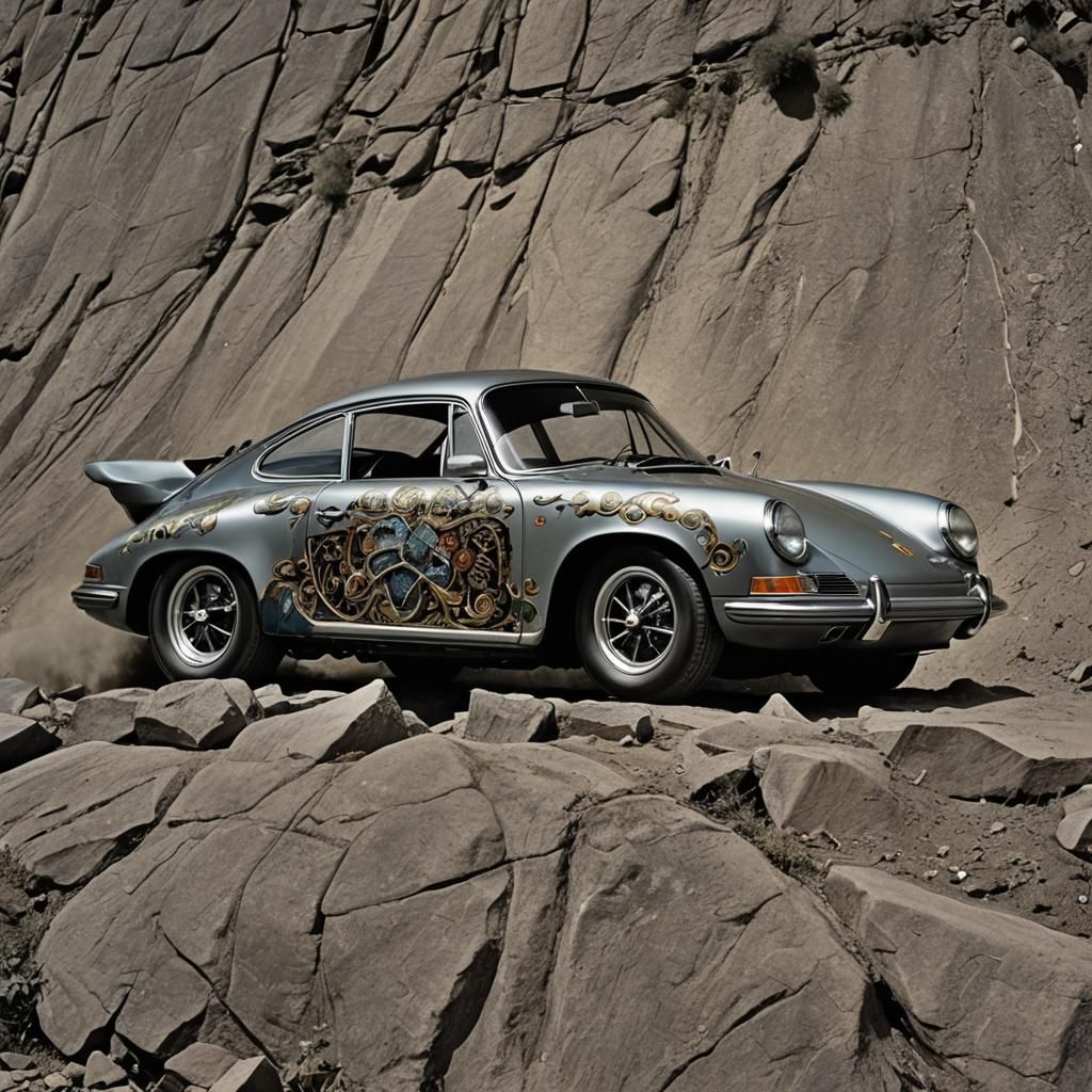 Janis Joplin's Porsche: Hyperrealistic 1960s Masterpiece