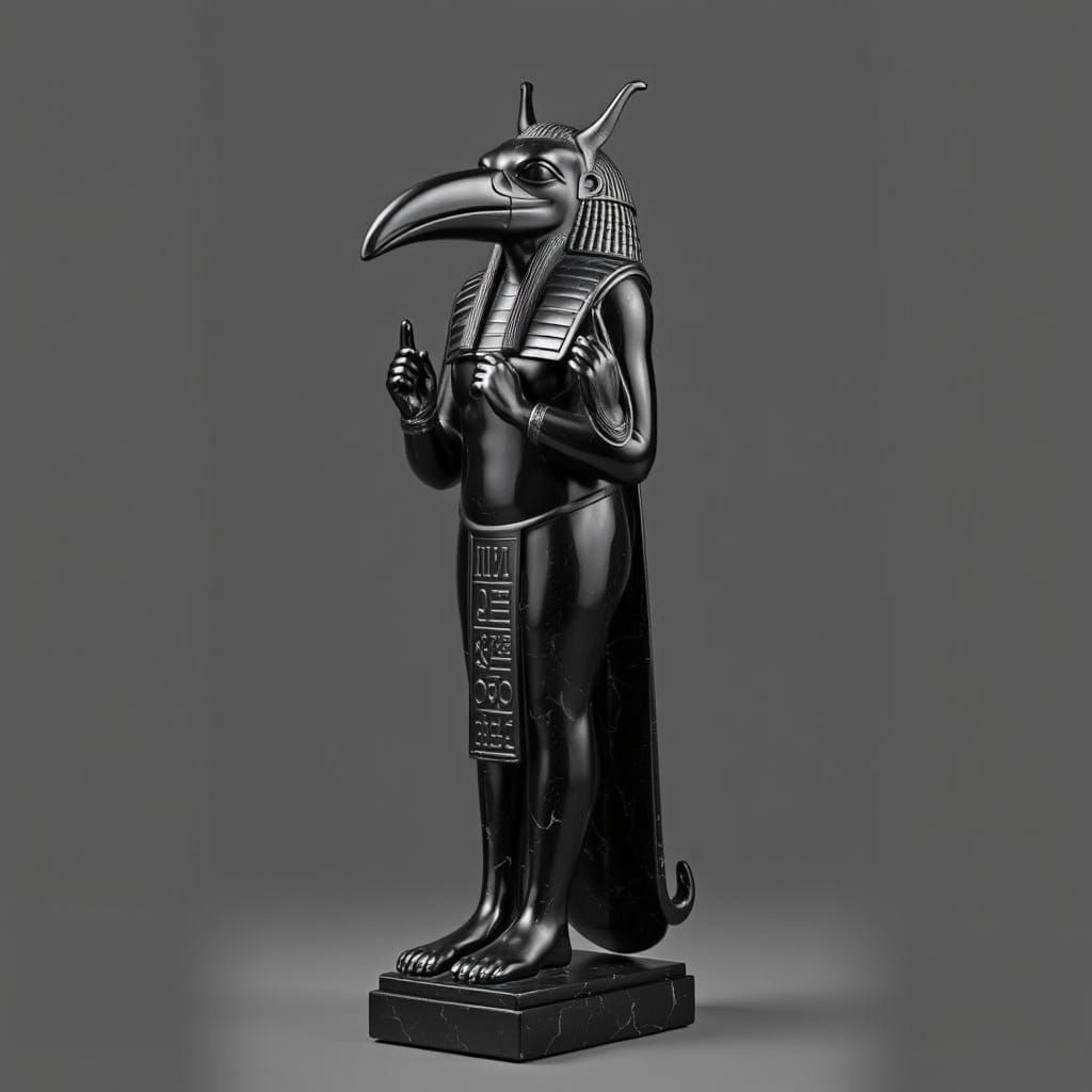 Clocks anubis with his paw on the scale .