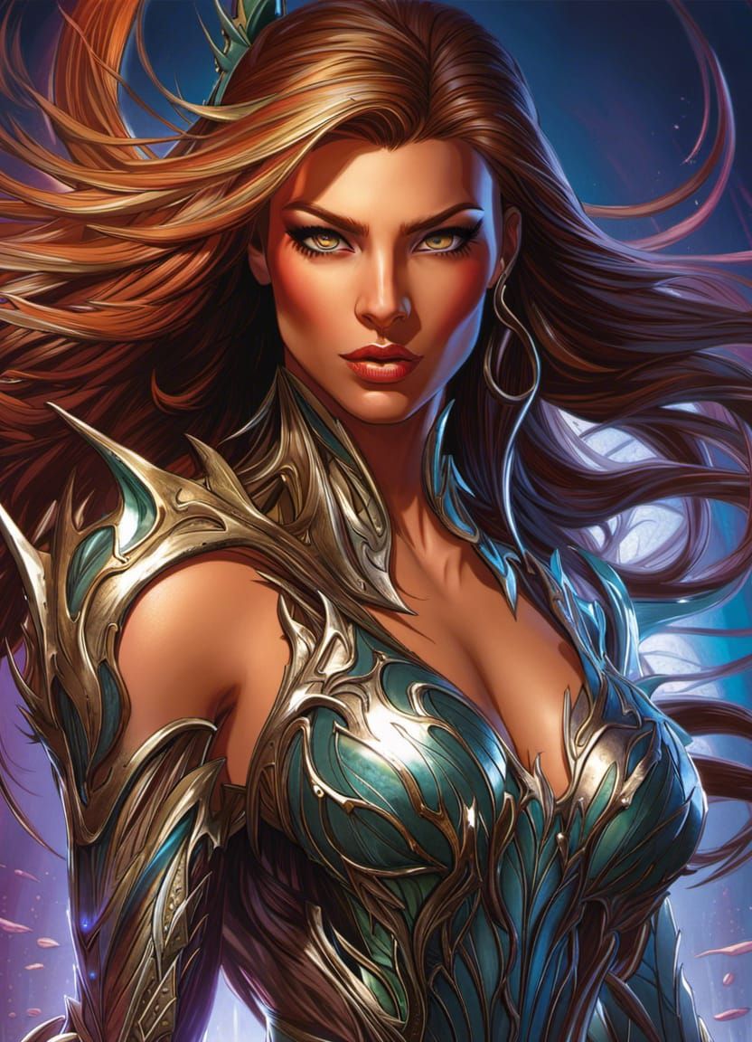 Hyperrealistic Witchblade Concept Art in Color Depth