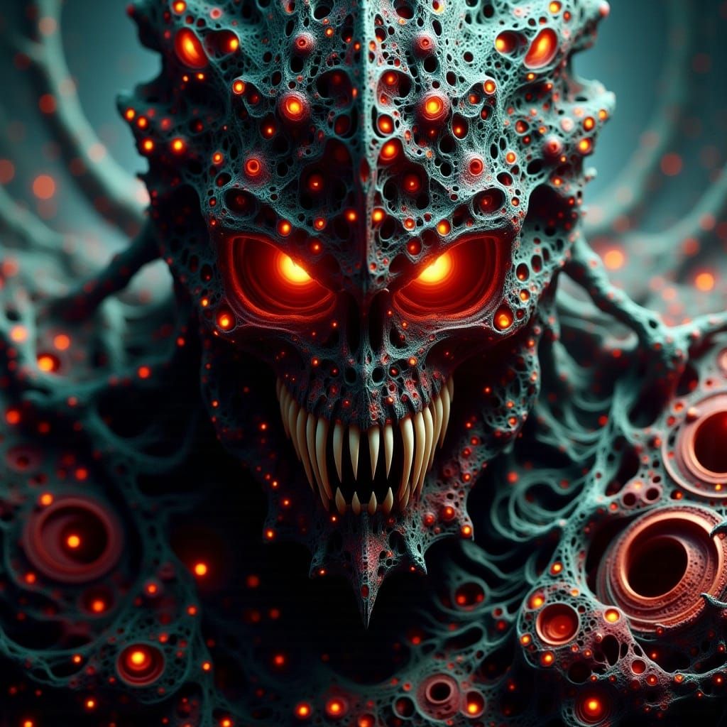 Dark Fantasy Warrior in Grimy Armor, Detailed Digital Art