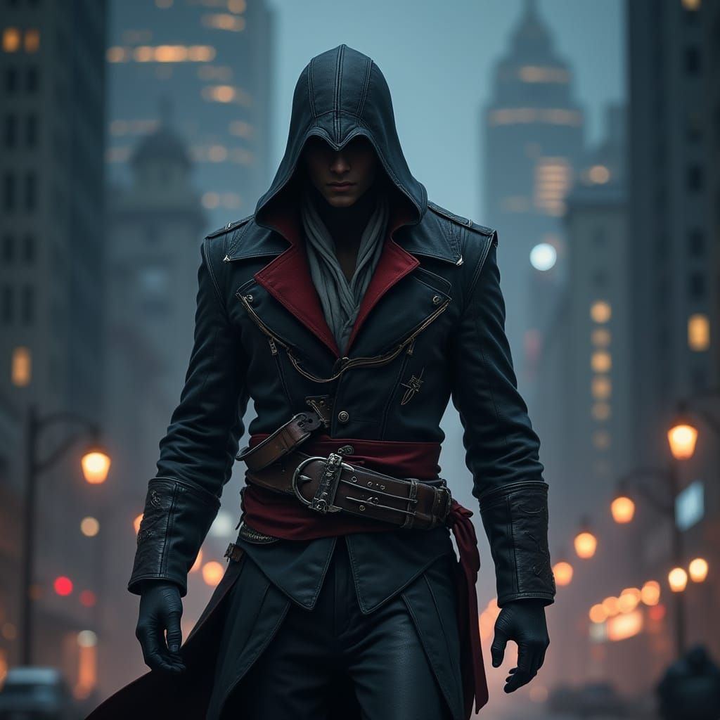 Stealthy Assassin Emerges from Urban Shadows