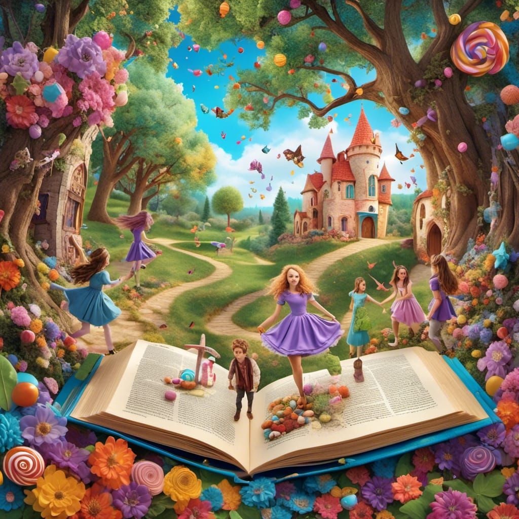 <lora:StoryPortal:1.0> Illuminated story