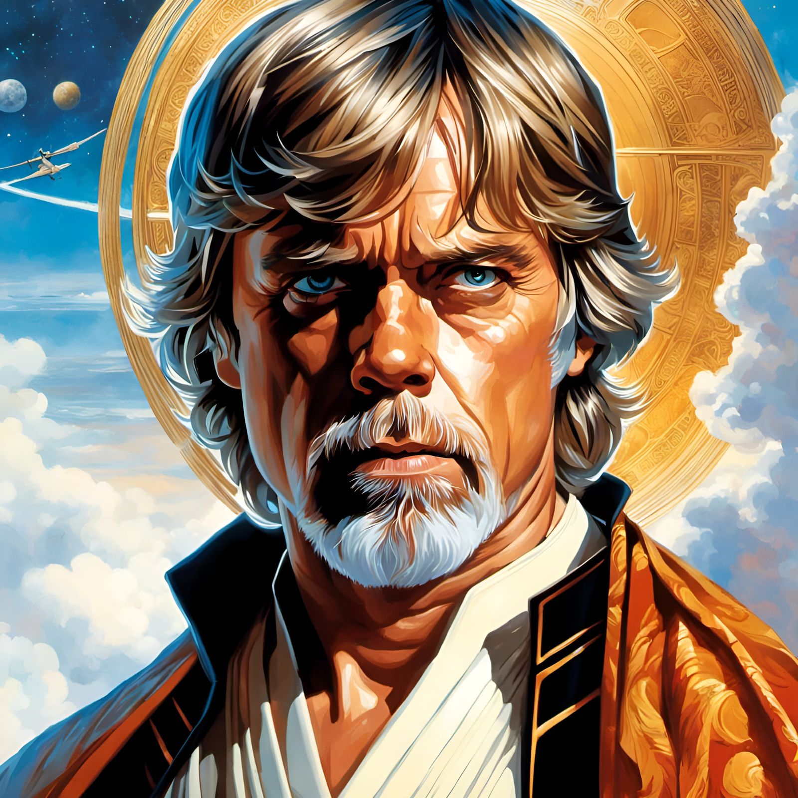 Luke Skywalker Portrait in Renaissance Style