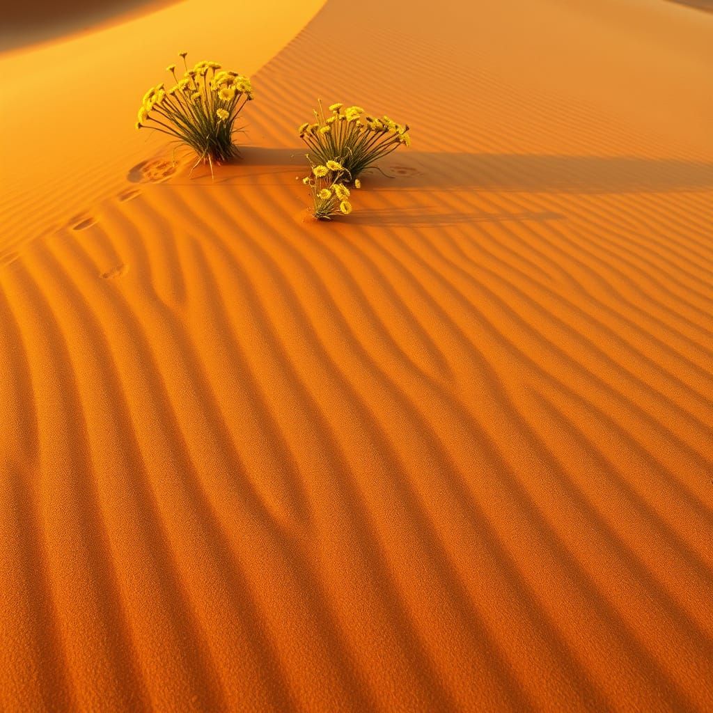 Ethereal Desert Landscape in Tenebrionic Beetle Style