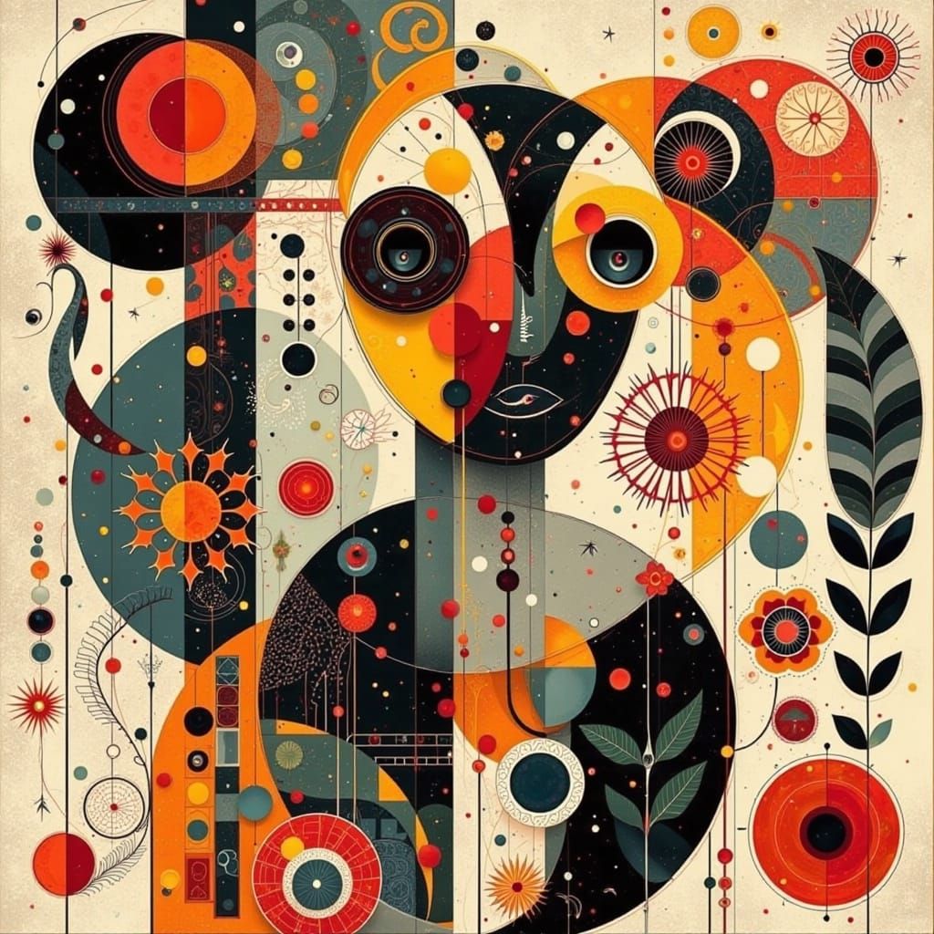 Bauhaus Retrofuturistic Abstraction