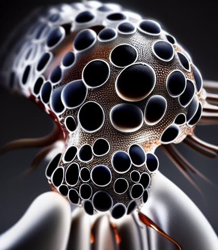 Facehugger Encased in Amber: Hyperrealistic Glass Art