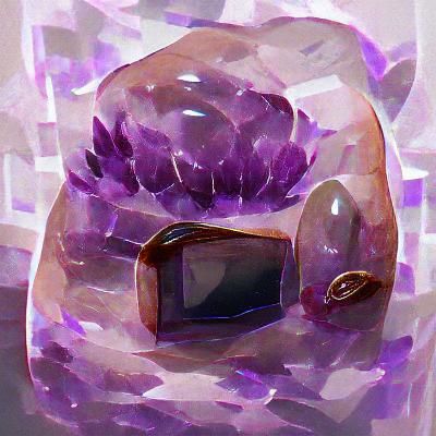 Close-up of a Sparkling Amethyst Stone