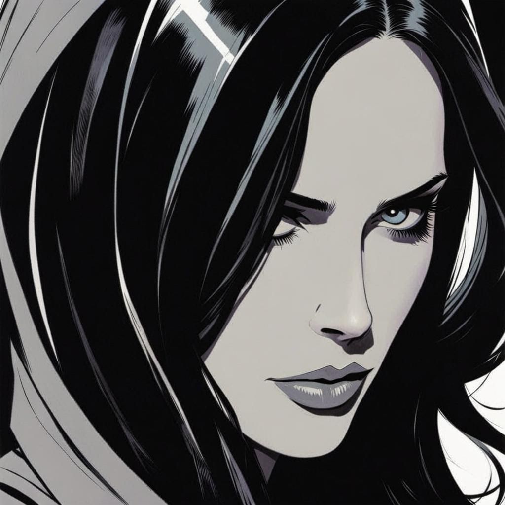 Jessica Jones in Comic Noir Expressionism