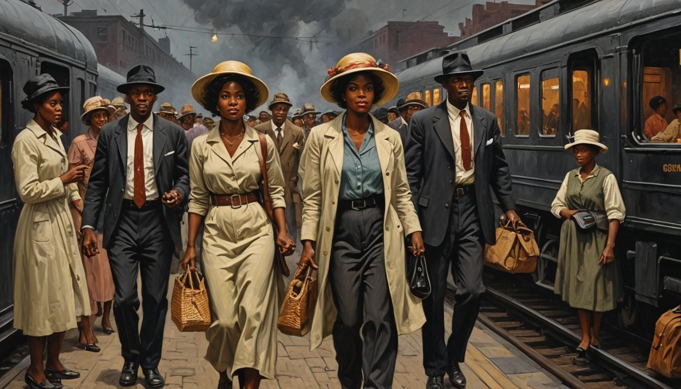 Woman's Midnight Journey: Epic Impasto Oil Painting