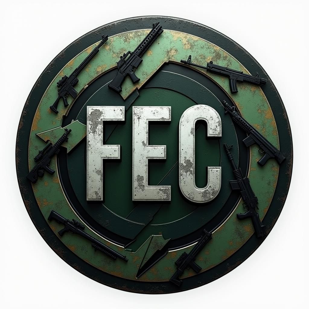 Metallic Logo for Combat Equipment Manufacturer