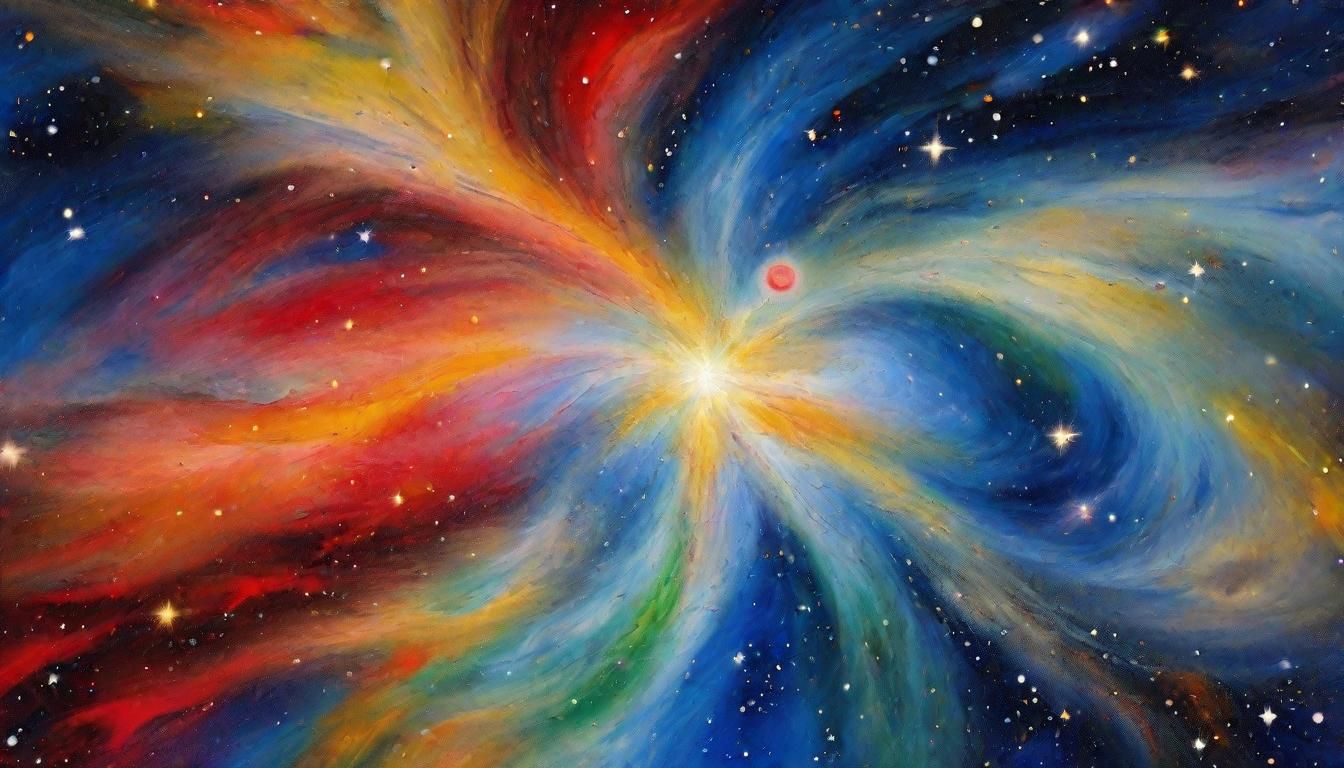 Electromagnetic Plasma Star Cluster as 3D Render