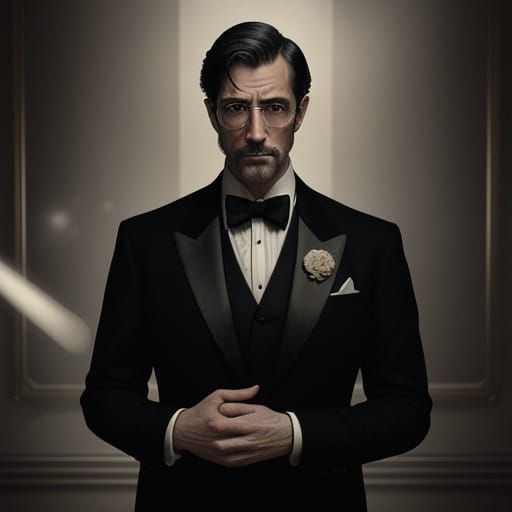 Elegant Scientist in a Classic Study