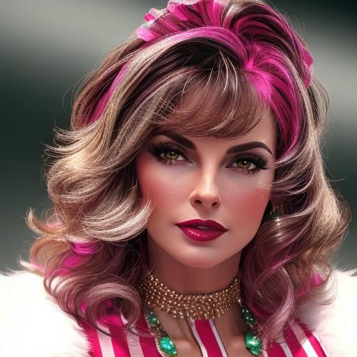 Cyd Charisse Portrait in Photorealistic 3D