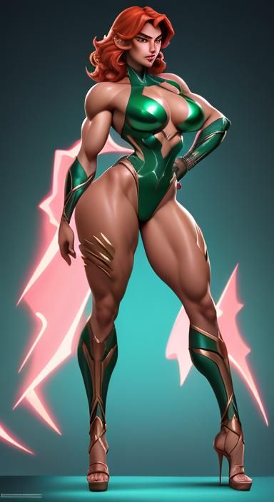 Statuesque Amazonian Woman Enters Nightclub