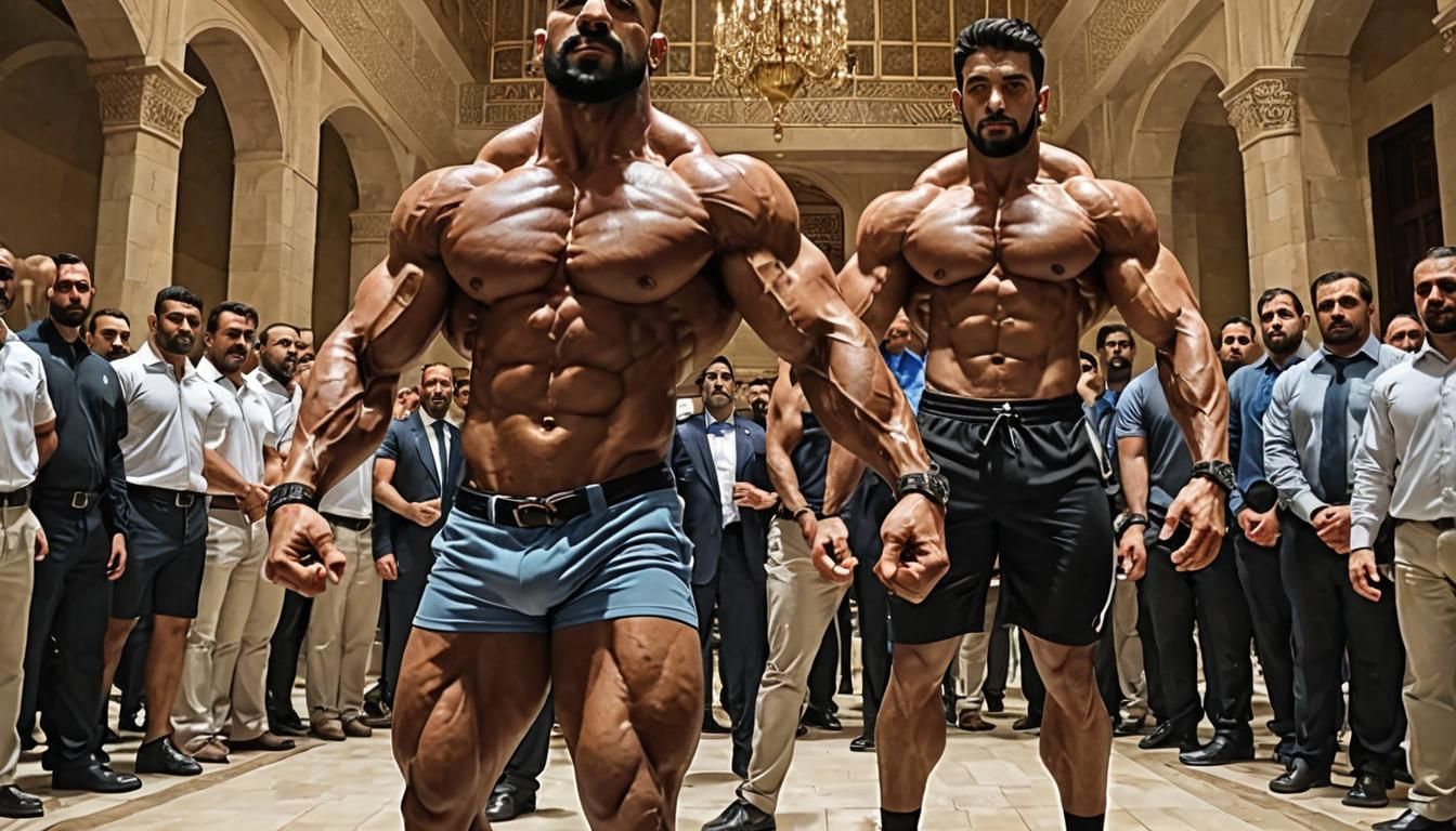Alpha Arab Bodybuilders Receiving Adoration