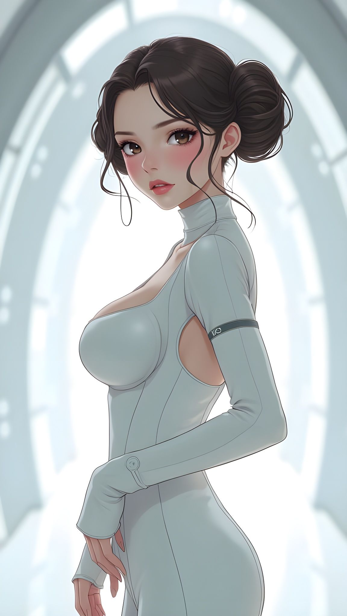 Princess Leia in Anime Style