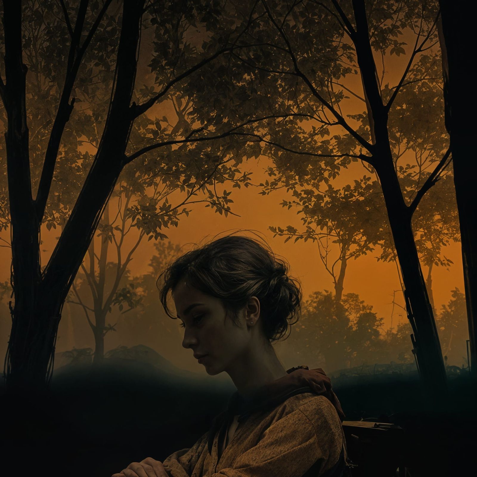 Woman Waiting in Classroom for Tutor