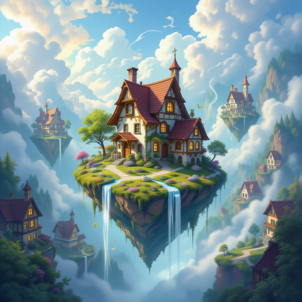 Floating Village in Pocket Dimension with Reversed Gravity