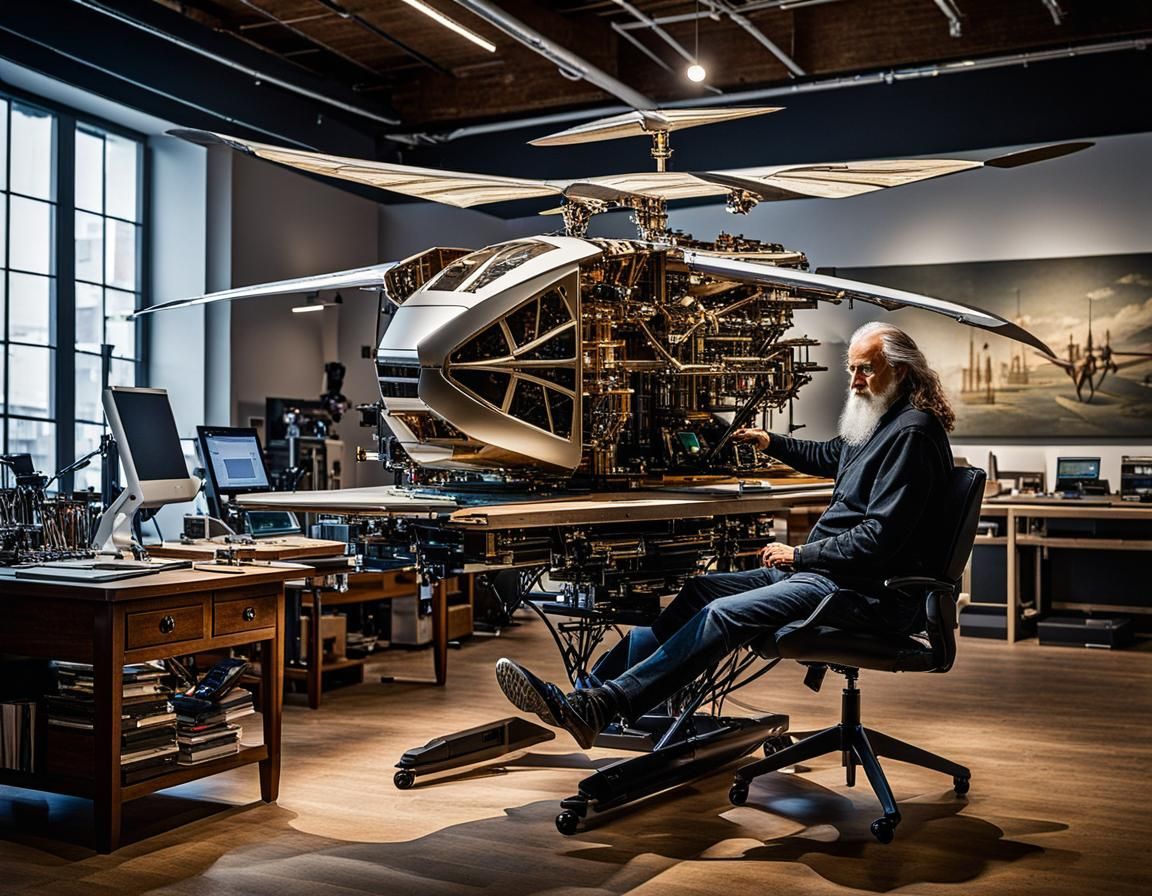 Leonardo da Vinci new flying machine