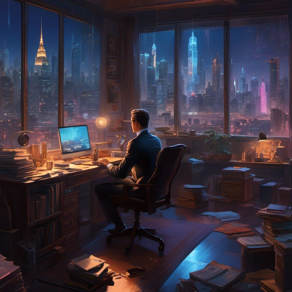 Neon City Detective in Graphite LORA