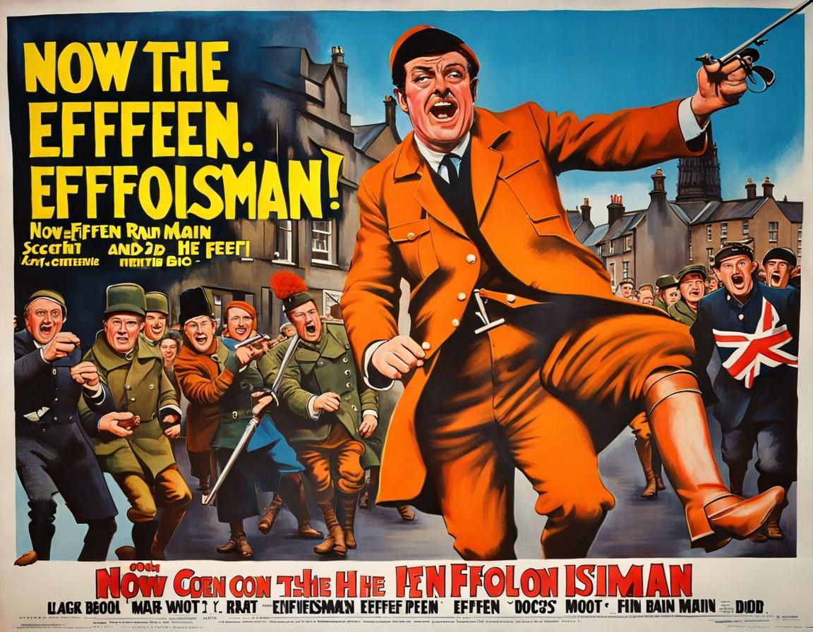 Hilarious Scottish Comedy Movie Poster, 1967 Style