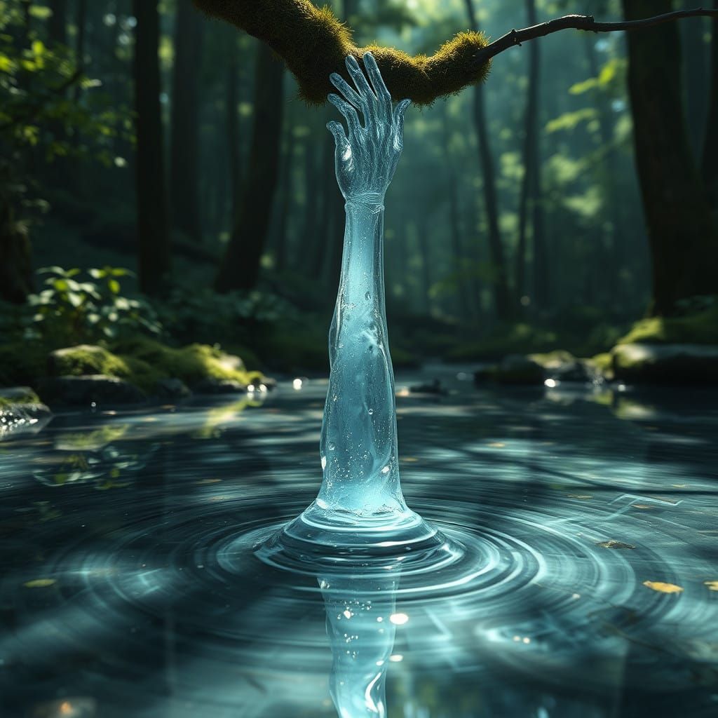 Ethereal Forest Water Goddess