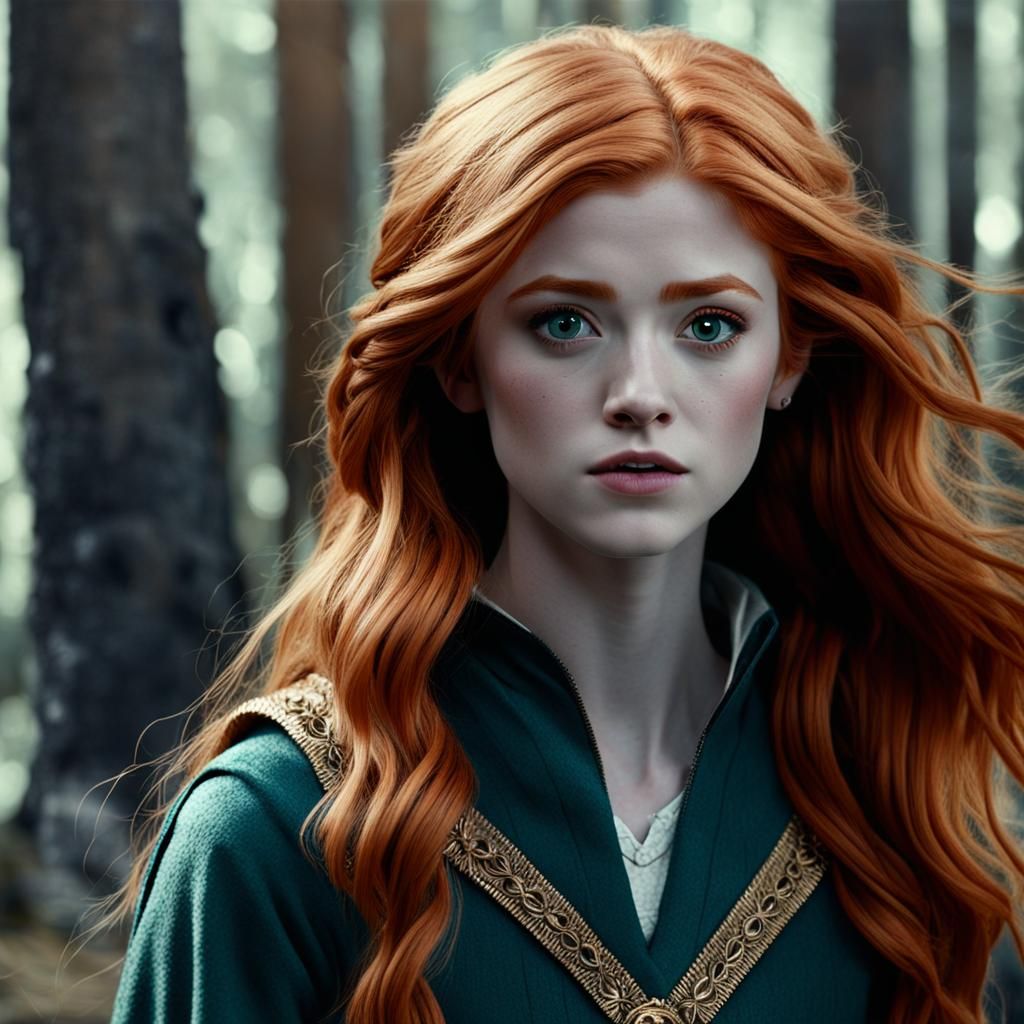 Merida but it's Katherine McNamara