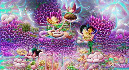 Psychedelic DMT Scenery with Lotus Flowers in 8K