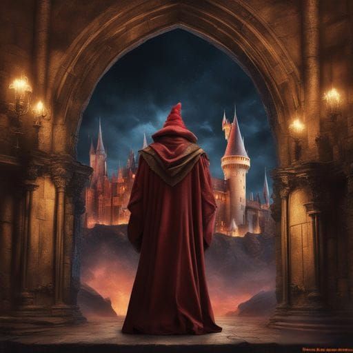 Gryffindor Wizard Nebula: A Digital Masterpiece