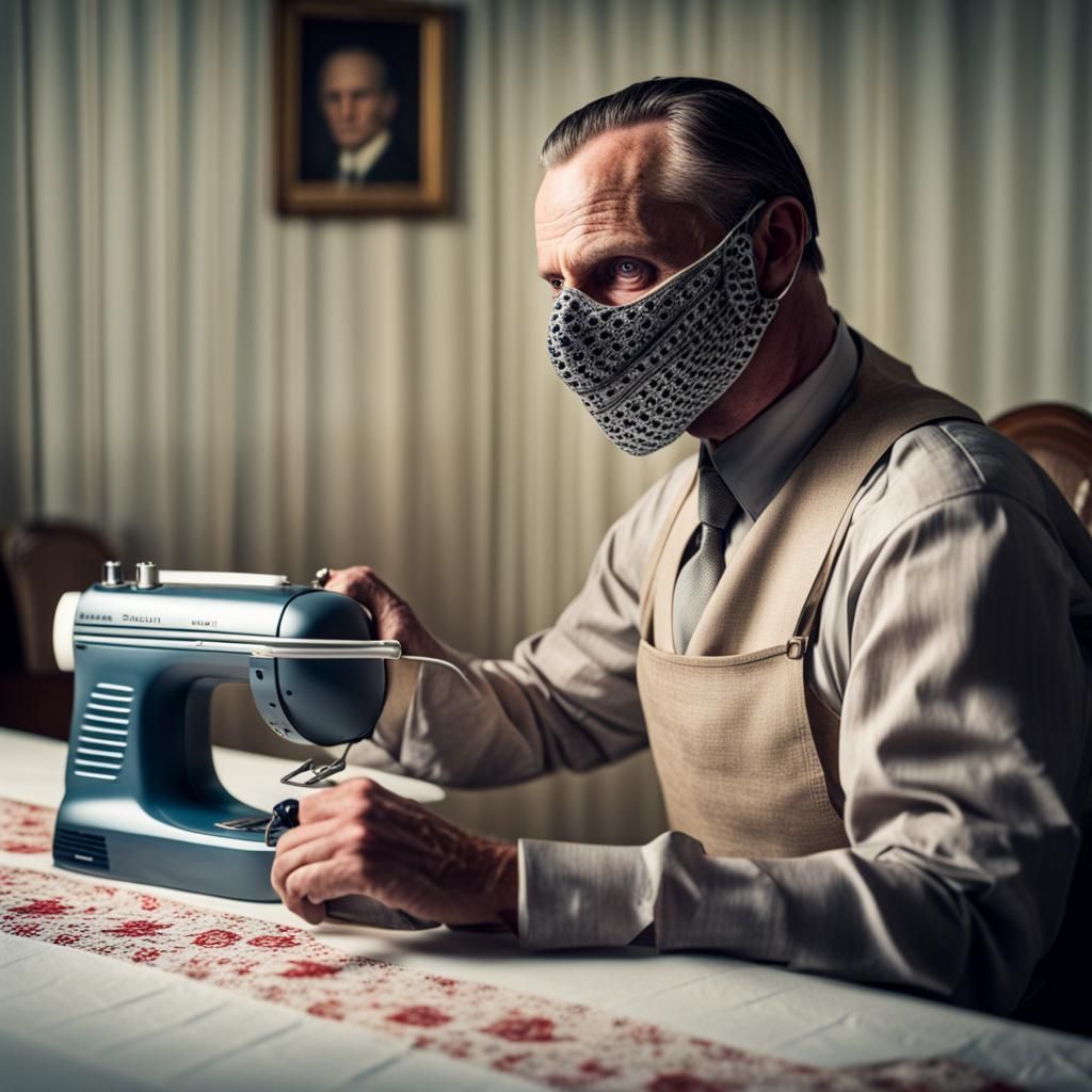 Hannibal Lecter Ironing Lace, Gimp Mask, Professional Photog...
