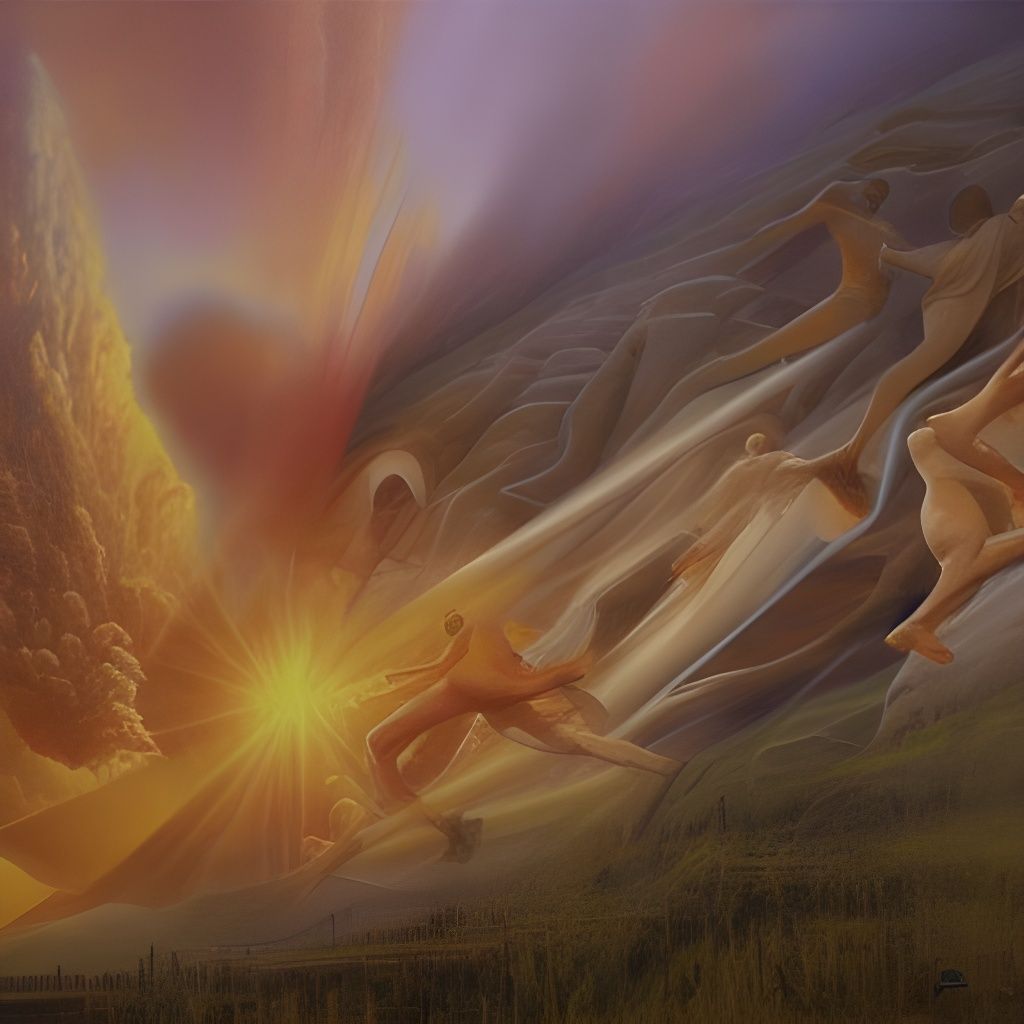 Classical Oil Painting: God in Contemplation