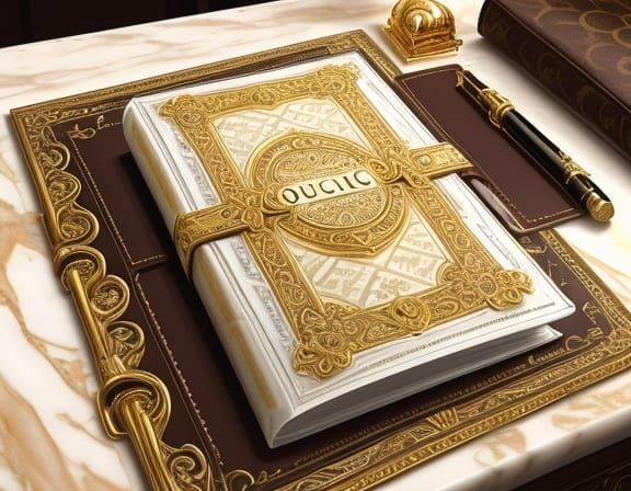 Exquisite Leather Journal with Jeweled Patterns