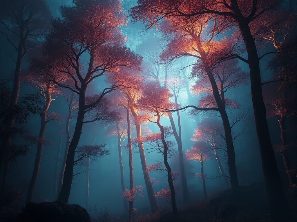 Mystical Forest: Ethereal Digital Fantasy Art