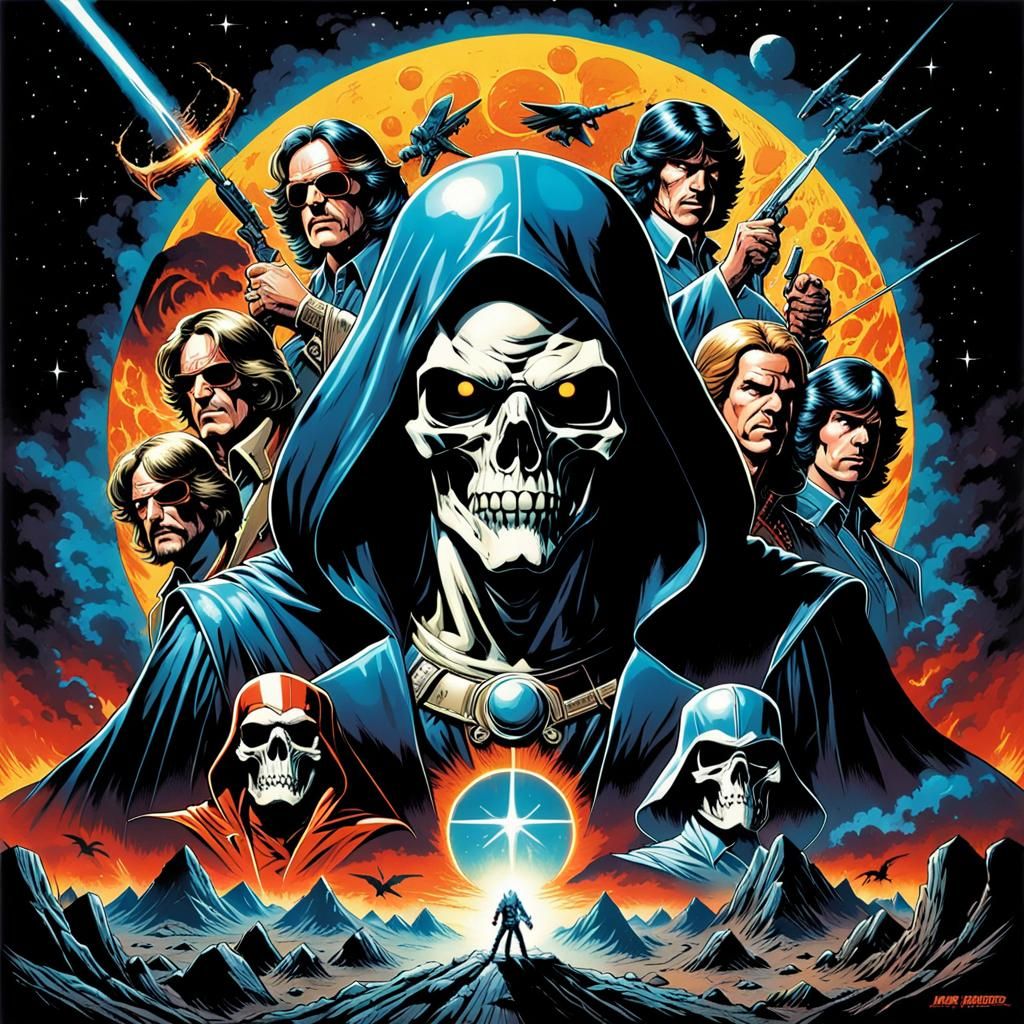 Retro 70s Metal Album Cover Art
