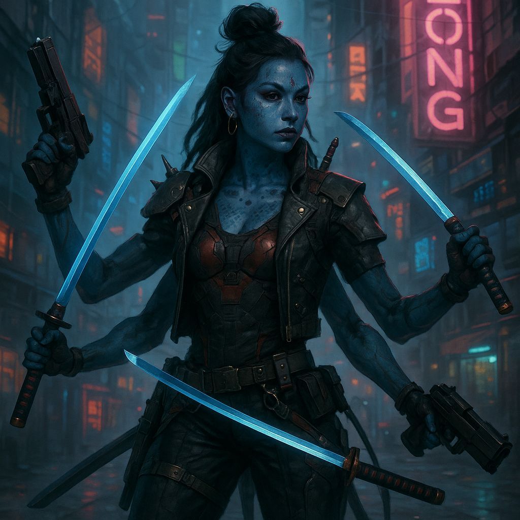 Shadowrun Nartaki Street Samurai Character
