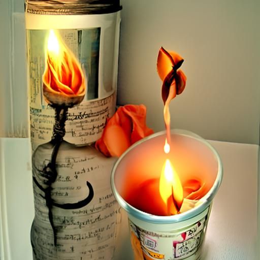 Candle Flame: AI Interpretation of Life and Dreams
