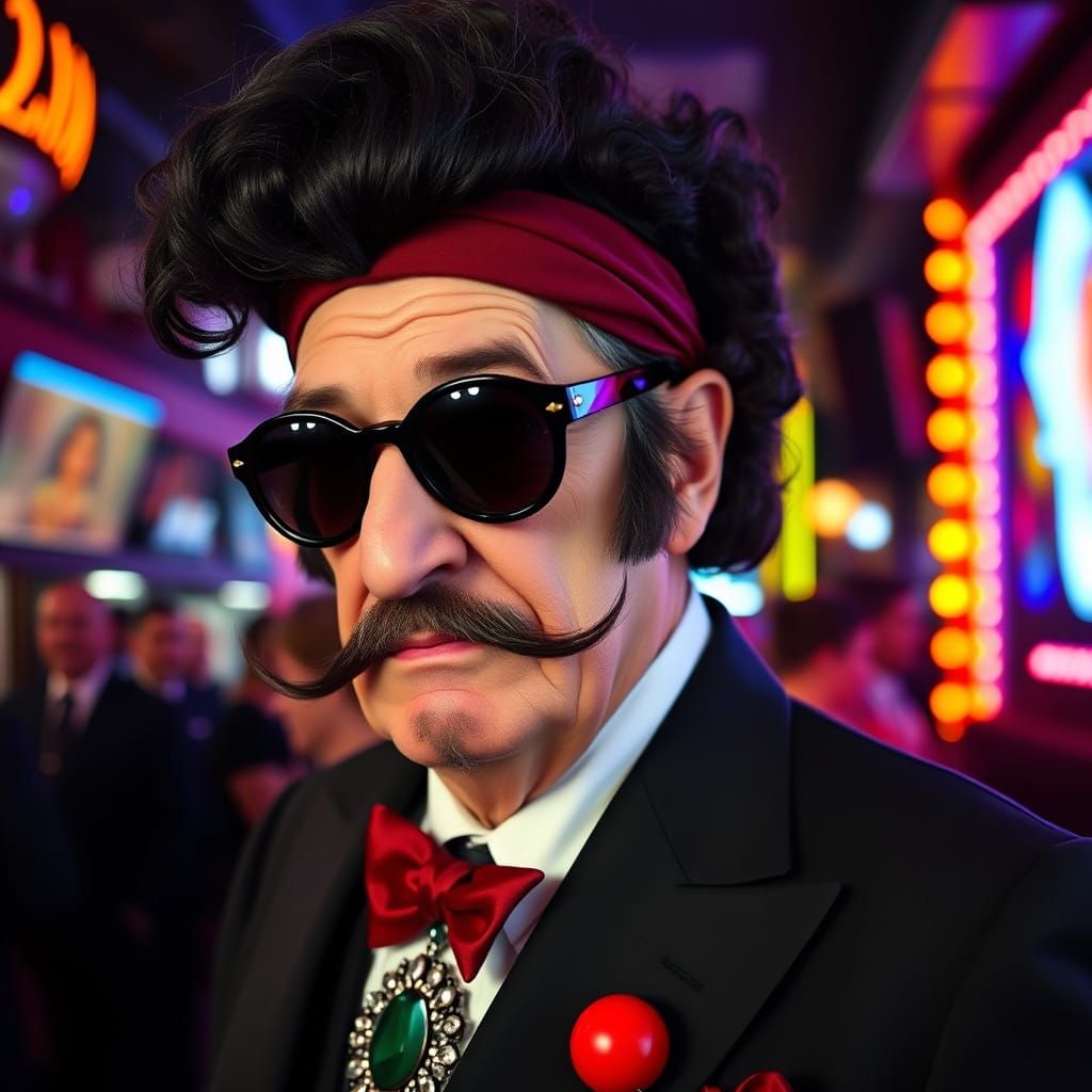 Vintage Nightclub Crooner in a Swanky Suit