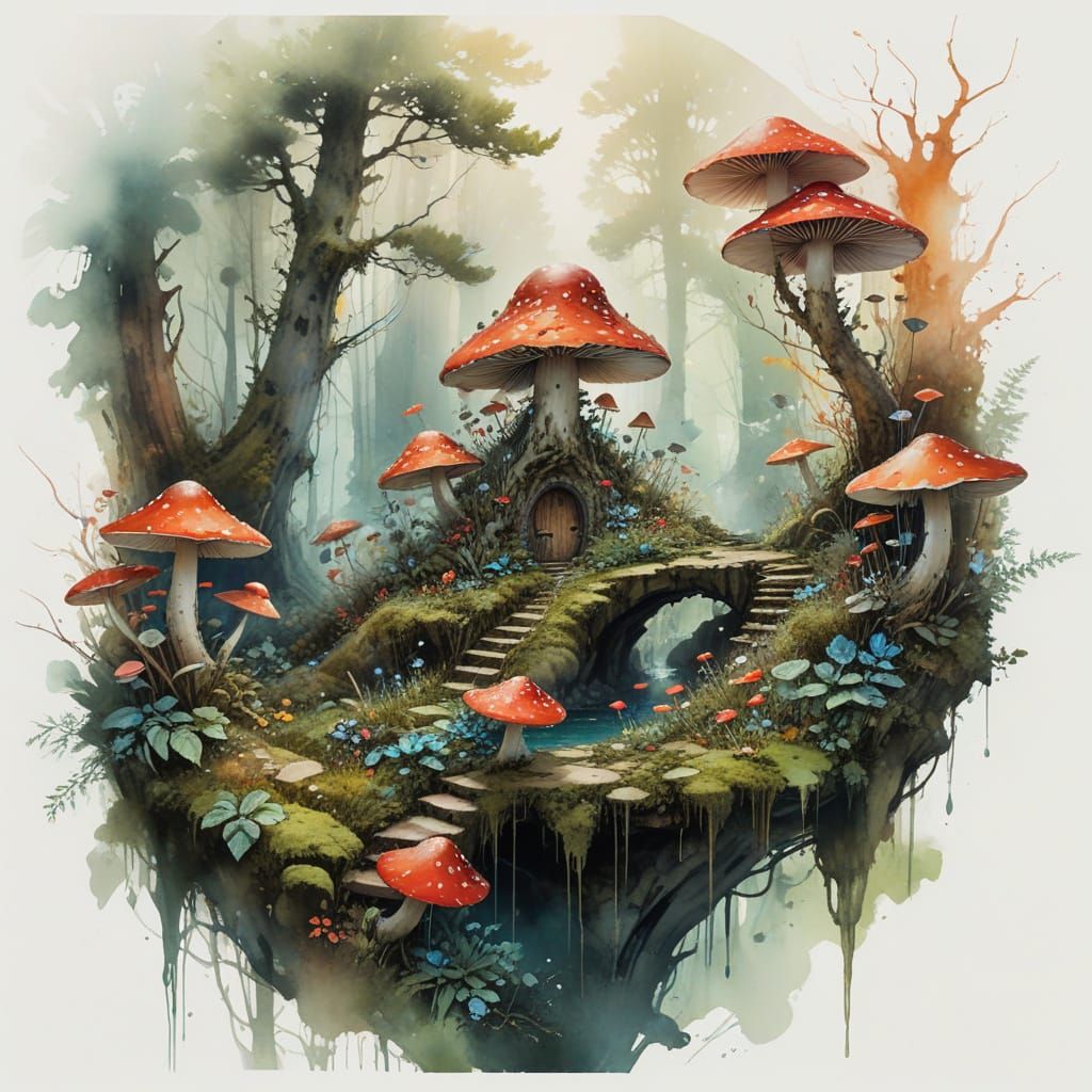 Mushroom Guardian of the Ancient Forest