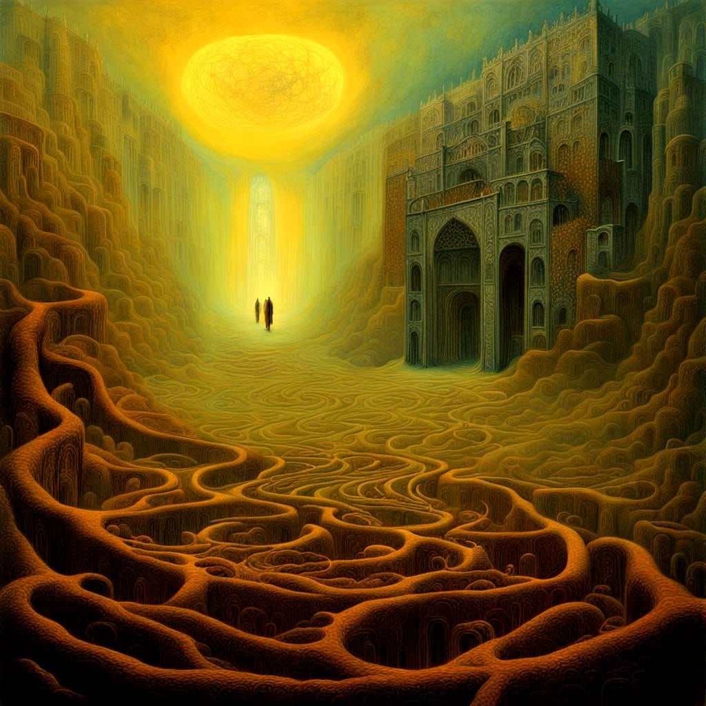 Ethereal Dreamscape: Monochromatic Inner World