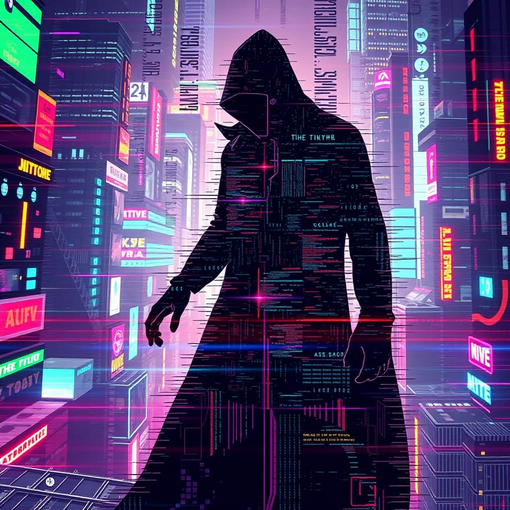 "The Glitch", a digital supervillain whose powers manifest a...